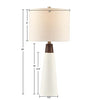 Ceramic and Wood Table Lamp