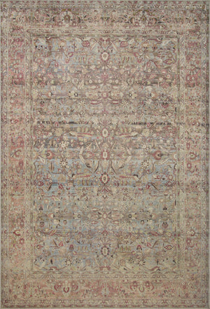A picture of Loloi's Adrian rug, in style ADR-06, color Ocean / Clay