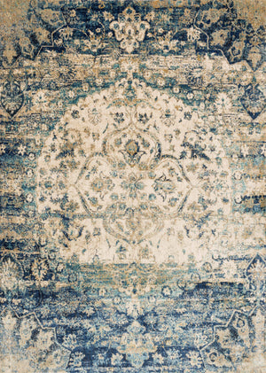 A picture of Loloi's Anastasia rug, in style AF-06, color Blue / Ivory