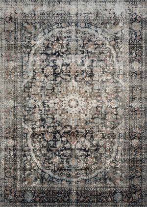 A picture of Loloi's Anastasia rug, in style AF-24, color Charcoal / Sunset