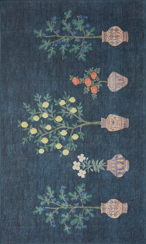 A picture of Loloi's Atelier rug, in style ATE-01, color Indigo