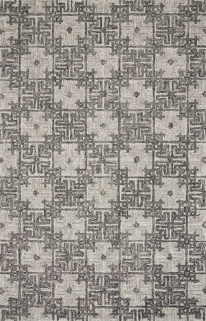 A picture of Loloi's Ehren rug, in style EHR-01, color Charcoal / Fog