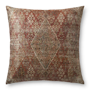 Photo of a pillow;  FP0009 Red / Multi 36"W x 36"D x 6"H Pillow