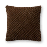 Loloi's PILLOWS rug, Style: P0125 Brown. At the cheapest price in the 22" x 22" Cover w/Down size.