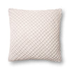 Loloi's PILLOWS rug, Style: P0125 White. At the cheapest price in the 22" x 22" Cover w/Down size.