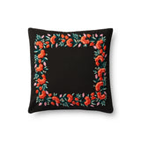Loloi's PILLOWS rug, Style: P6079 Black / Multi. At the cheapest price in the 18" x 18" Cover w/Down size.