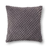 Loloi's PILLOWS rug, Style: P0125 Charcoal. At the cheapest price in the 22" x 22" Cover w/Down size.