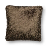 Loloi's PILLOWS rug, Style: P0245 Brown. At the cheapest price in the 22" x 22" Cover w/Down size.