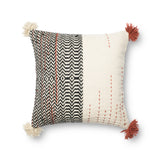 Loloi's PILLOWS rug, Style: P0227 Black / Ivory. At the cheapest price in the 22" x 22" Cover w/Down size.