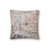 Loloi's PILLOWS rug, Style: PLL0008 Taupe / Multi. At the cheapest price in the 18" x 18" Cover w/Down size.