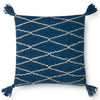 Loloi's PILLOWS rug, Style: P0594 Blue. At the cheapest price in the 22" x 22" Cover w/Down size.