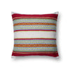 Loloi's PILLOWS rug, Style: P0213 Red / Multi. At the cheapest price in the 22" x 22" Cover w/Down size.
