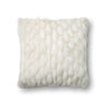 Loloi's PILLOWS rug, Style: P0265 White. At the cheapest price in the 22" x 22" Cover w/Down size.