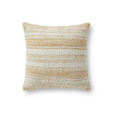 Loloi's Pillows rug, Style: PCJ0001 Gold / Ivory. At the cheapest price in the 18" x 18" w/Poly size.
