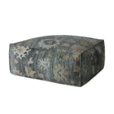 Loloi's Poufs rug, Style: LPF0034 Charcoal / Multi. At the cheapest price in the 36"W x 36"D x 17"H size.