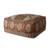 Loloi's Poufs rug, Style: LPF0035 Terracotta / Multi. At the cheapest price in the 36"W x 36"D x 17"H size.