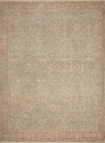 Loloi's Priya rug, Style: PRY-06 Denim / Rust. At the cheapest price in the 9'-3" x 13' size.