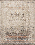 Loloi's Theia rug, Style: THE-05 Taupe / Brick. At the cheapest price in the 11'-6" x 16' size.