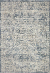 Loloi's Theory rug, Style: THY-02 Ivory / Blue. At the cheapest price in the 9'-6" x 13' size.