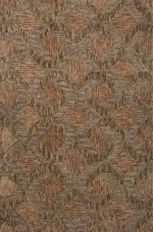 A picture of Loloi's Varena rug, in style VAR-03, color Rust / Bark