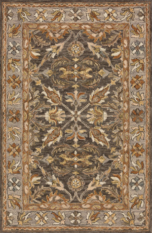 A picture of Loloi's Victoria rug, in style VK-06, color Dk Taupe / Grey