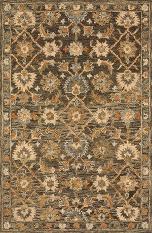 A picture of Loloi's Victoria rug, in style VK-08, color Dk Taupe / Multi