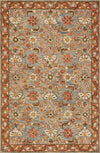 Loloi's Victoria rug, Style: VK-10 Slate / Terracotta. At the cheapest price in the 9'-3" x 13' size.