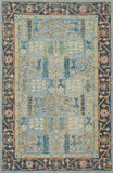 Loloi's Victoria rug, Style: VK-12 Lt Blue / Dk Blue. At the cheapest price in the 9'-3" x 13' size.