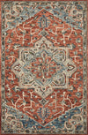 Loloi's Victoria rug, Style: VK-15 Red / Multi. At the cheapest price in the 9'-3" x 13' size.