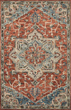Loloi's Victoria rug, Style: VK-15 Red / Multi. At the cheapest price in the 9'-3" x 13' size.