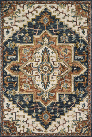 Loloi's Victoria rug, Style: VK-19 Blue / Multi. At the cheapest price in the 9'-3" x 13' size.