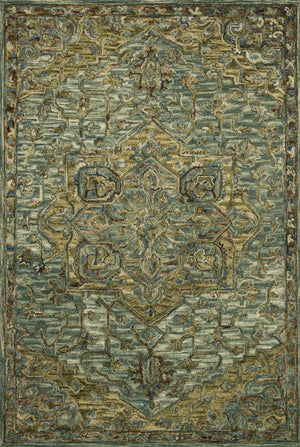Loloi's Victoria rug, Style: VK-20 Dark Green / Tobacco. At the cheapest price in the 9'-3" x 13' size.