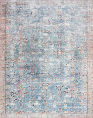Loloi's Wynter rug, Style: WYN-06 Teal / Multi. At the cheapest price in the 8'-6" x 11'-6" size.
