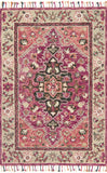 Loloi's Zharah rug, Style: ZR-05 Raspberry / Taupe. At the cheapest price in the 9'-3" x 13' size.