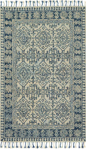 Loloi's Zharah rug, Style: ZR-09 Mist / Blue. At the cheapest price in the 9'-3" x 13' size.