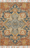 Loloi's Zharah rug, Style: ZR-10 Rust / Blue. At the cheapest price in the 9'-3" x 13' size.