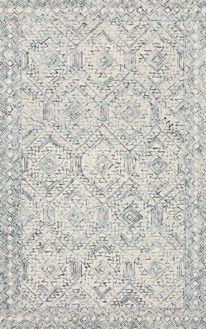 A picture of Loloi's Ziva rug, in style ZV-03, color Bluestone