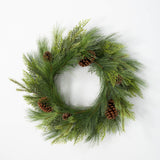 Faux Pinecone Wreath