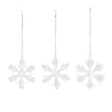 Glass Snowflake Ornament